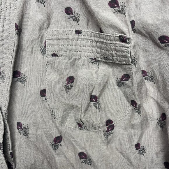 French Connection Womens Tunic Top Sz L, Artsy Flowy Long Sleeve Pop Over Purple - Picture 4 of 9